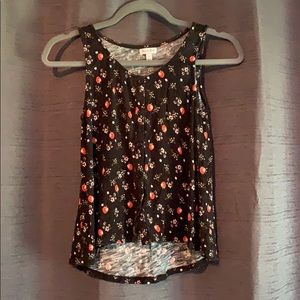 Floral patterned tank top
